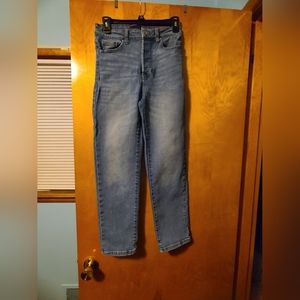 Kendall & Kylie icon high rise straight button fly jean, look brand new, Size 27